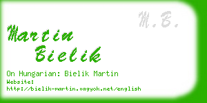 martin bielik business card